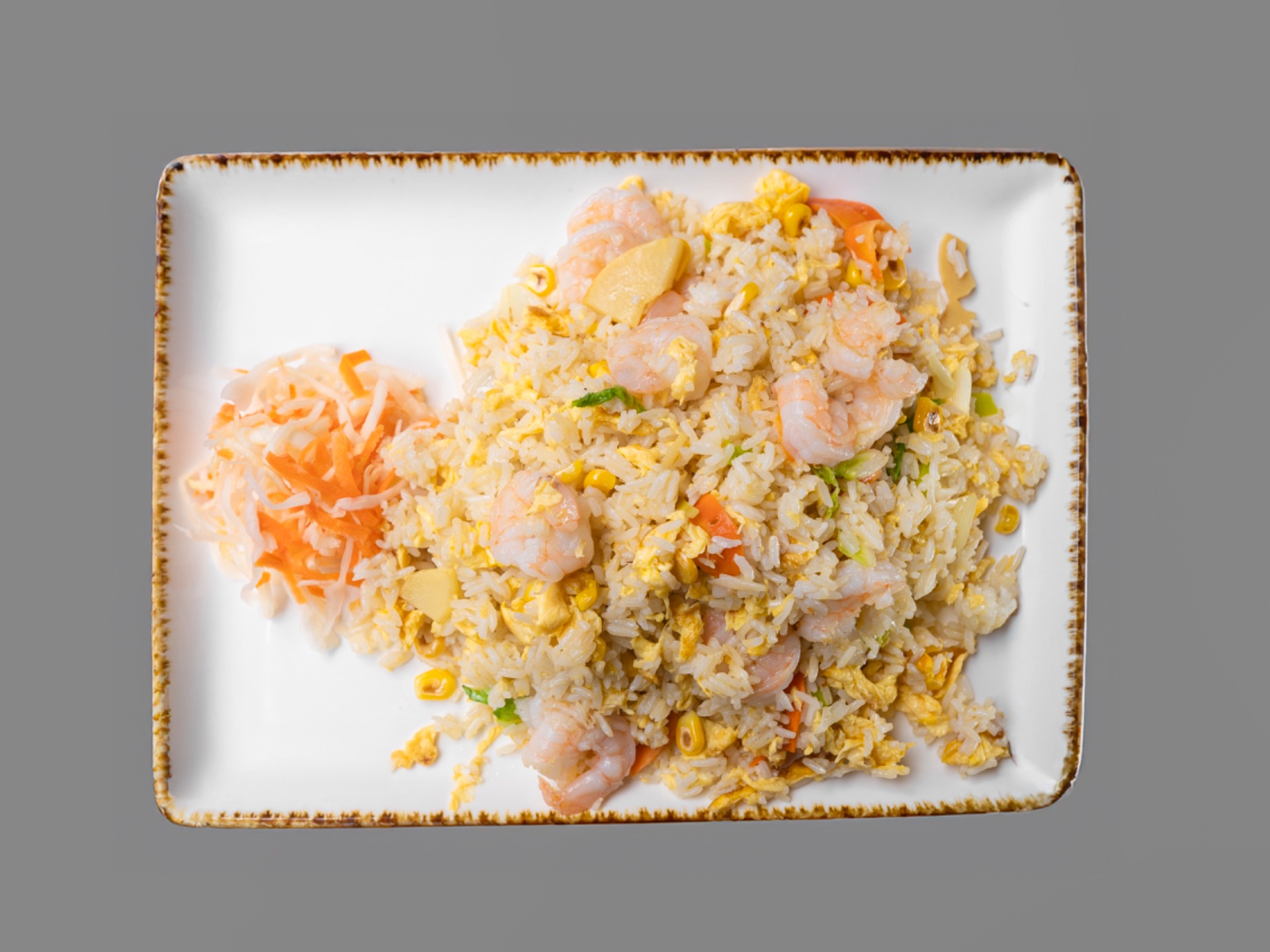 Smažená rýže s krevetami